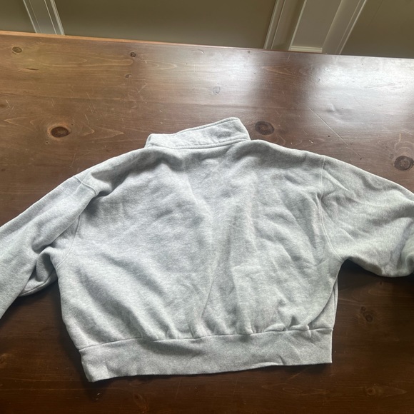 Grey crew half zip sweater - Picture 2 of 4